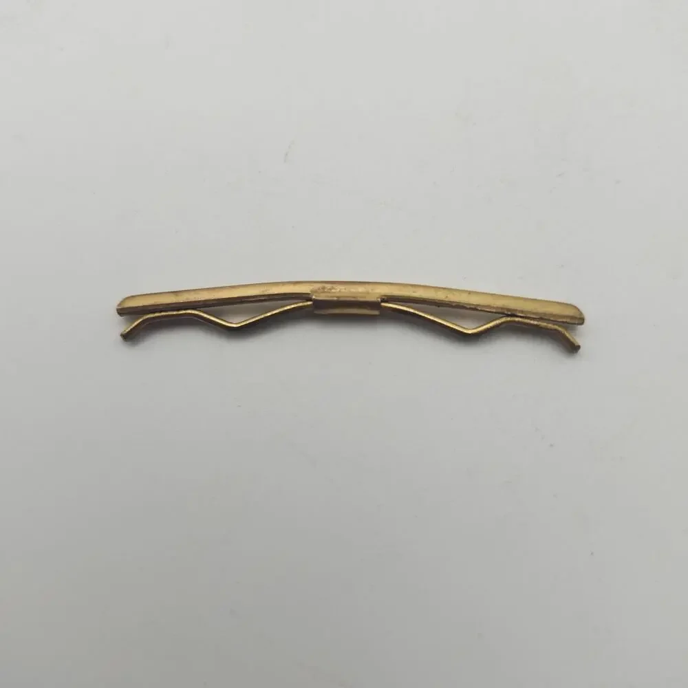 Lot 4 Tie Bar Clip Backs Replacement Hardware Parts Gold Silver Vintage‎ Style